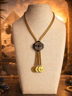 ✨ Artisan Czech Glass Tassel Necklace ✨ 14-18’